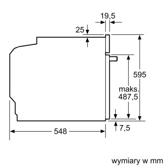 Cuptor multifuncțional încorporabil HBT537FB0, 71 l, A, EcoClean Direct