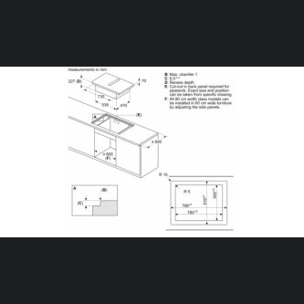 Plita cu inducție cu sistem de ventilație integrat Siemens EX807NX68E , 80 cm 