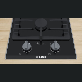 Plită pe gaz Bosch PRB3A6B70, Domino 30 cm Vitroceramică, Negru
