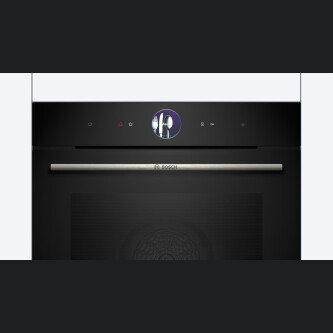 Cuptor multifuncțional cu opțiune de aburi Bosch HRG7361B1,Negru, 71 l,  A+