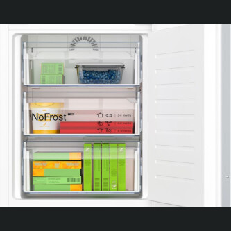 Combină frigorifică încorporabilă Neff KI7863DD0, 260 l, NoFrost, D