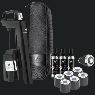 Set sistem conservare vin Coravin Timeless Six+, Piano black