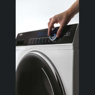 Masina de spalat rufe cu uscator Haier HWD100-B14979-S, I-Pro Seria 7 Independent, 10 / 6 Kg, 1400 RPM, Motor Direct Motion, Clasa de ciclu combinat D, Alb, L x A x I (cm) 60x62x85