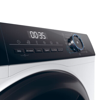 Masina de spalat rufe Haier HW80-B14939-S, I-Pro Series 3 Neincorporabil, 8 Kg, 1400 RPM, Motor Direct Motion, Clasa A, Alb, 15 programe, L x A x I (cm) 60x56x85