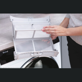 Uscator de rufe Haier HD90-A3Q979U1-S, Haier I-Pro Series 7 Plus Independent, 9 Kg, Heat Pump Inverter, Clasa A+++, Alb