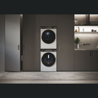 Uscator de rufe Haier HD90-A3Q979U1-S, Haier I-Pro Series 7 Plus Independent, 9 Kg, Heat Pump Inverter, Clasa A+++, Alb