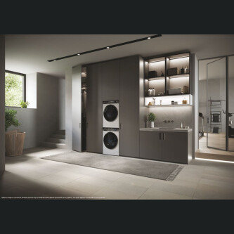 Uscator de rufe Haier HD90-A3Q979U1-S, Haier I-Pro Series 7 Plus Independent, 9 Kg, Heat Pump Inverter, Clasa A+++, Alb