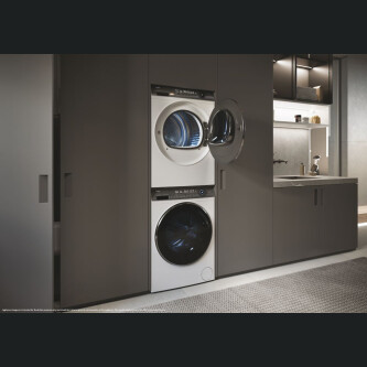Uscator de rufe Haier HD90-A3Q979U1-S, Haier I-Pro Series 7 Plus Independent, 9 Kg, Heat Pump Inverter, Clasa A+++, Alb