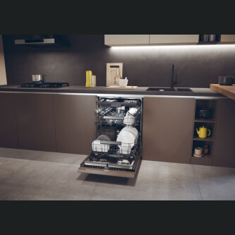 Produs expus showroom - Mașina de spălat vase Haier XS 6B0S3FSB Washlens Plus, 16 seturi, 10 programe de baza + Wifi, clasa B