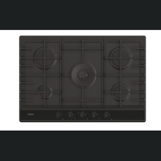 Plita gaz Haier HAHG7W5HEB, Metal Series 6,  5 zone, Negru