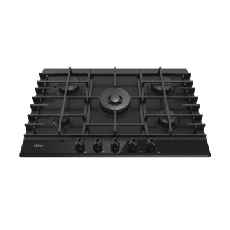 Plita gaz Haier HAHG7W5HEB, Metal Series 6,  5 zone, Negru