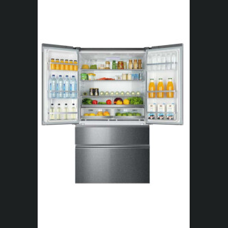 Combina frigorifica Multidoor Haier HB26FSSAAA FD 100 Seria 7,4 usi, No Frost, Iluminare LED, Clasa E, Argintiu titan, L x A x I (mm) 1005x760x1900