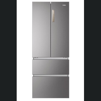 Combina frigorifica Multidoor French Door Haier HB17FPAAA Stainless Steel,Freestanding, 4 usi, No Frost, Iluminare LED, Clasa E, Platinum Inox, L x A x I (mm) 700x675x1906