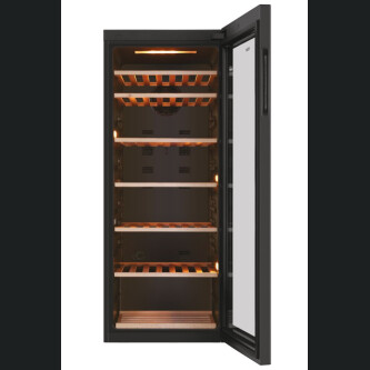 Racitoare de vinuri Wine Bank 50 Seria 5 Freestanding, 1 zone, 84 sticle, Iluminare LED, Clasa G, L x A x I (mm) 497x585x1270