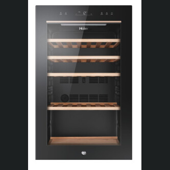 Racitoare de vinuri Haier HWS49GA  Wine Bank 50 Seria 5 Freestanding, 1 zone, 49 sticle, Iluminare LED, Clasa F, L x A x I (mm) 497x585x820