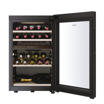 Racitoare de vinuri Wine Bank Haier HWS42GDAU1 50 Seria 7 Freestanding, 2 zone, 42 sticle, Iluminare LED, Clasa G, L x A x I (mm) 497x585x820