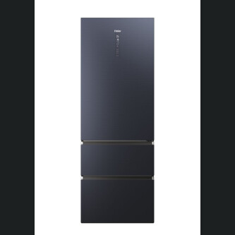 Combina frigorifica Haier HTW7720ENMB , 3D 70 Seria 7 Freestanding, 3 usi, No Frost, Iluminare LED, Clasa E, Negru, L x A x I (mm) 700x675x2006