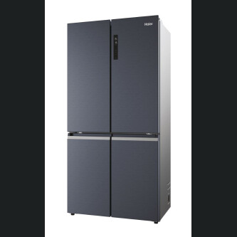 Multidoor Cube 90 Haier HCR5919ENMB Seria 5 Freestanding, 4 usi, No Frost, Iluminare LED, Clasa E, Brushed black, L x A x I (mm) 908x648x1900