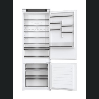 Combina frigorifica incorporabila Haier HBW5719E, 2D 70 Series 6, 2 usi, No Frost, Iluminare LED, Clasa E, Alb