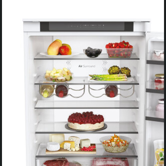 Combina frigorifica incorporabila Haier HBW5719E, 2D 70 Series 6, 2 usi, No Frost, Iluminare LED, Clasa E, Alb