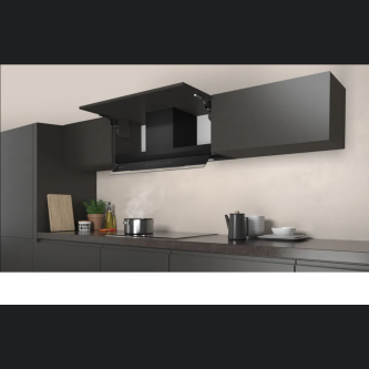 Hotă complet integrabilă Neff, 90 cm clear glass black D95XAM2S0