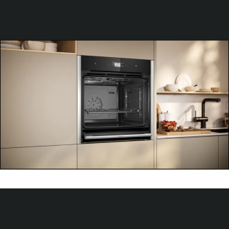 Cuptor multifuncțional, încorporabil Neff B64CS31N0, Afișaj TFT 4,1" Full Touch, sistem deschidere  SLIDE & SIDE, Ușă cu sistem SoftClose, Soft Open, Funcție Assistant prin control vocal