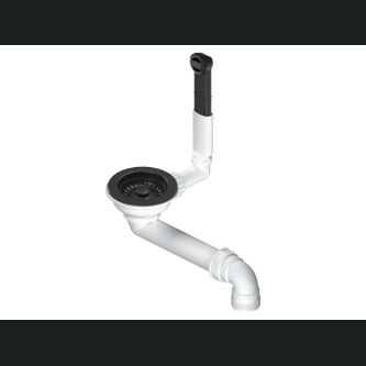 Set chiuveta bucatarie Schock Ronda D-100L 650 x 500 mm Cristalite Nero cu parti vizibile negru si baterie bucatarie Schock Kantus cu cap extractibil, negru