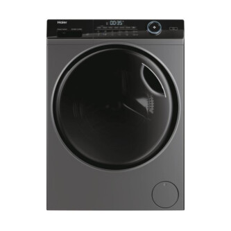 Masina de spalat rufe cu uscator Slim Haier HWD80-B14959S8U1S, 8 kg spalare, 5 kg uscare, 1400 rpm, Clasa A, Motor Direct Motion, Wi-Fi, iRefresh, ABT, Pillow Drum, Dual Spray, Antracit