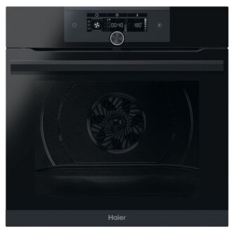 Cuptor incorporabil Haier HWO60SM6F5BH, I-Turn Series 6 Multi-level, 70 litri, Catalitic, Clasă A+, Negru