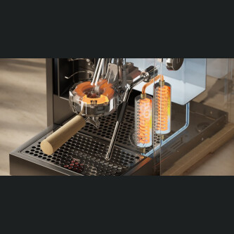 Espressor Premium Aura Pure Loewe - Cafea Pură la Tine Acasă cu Râșniță din Oțel, 15 Bari și Control al Temperaturii