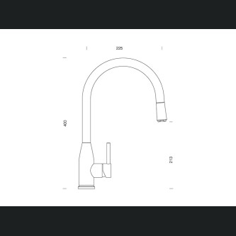 Set chiuveta bucatarie Schock Tia D-100LS 780 x 500 mm Cristadur Puro, negru intens cu baterie bucatarie Schock Kavus cu cap extractibil si parti vizibile White Gold