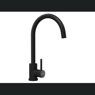 Set chiuveta bucatarie Schock Pinedo D-100XS 620 x 500 mm Cristalite Nero cu parti vizibile negru si baterie bucatarie Schock Prima negru
