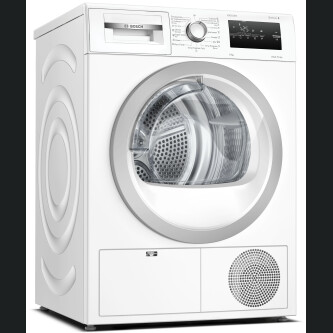 Uscator de rufe Bosch WTH85292BY, Pompa de caldura, 8 Kg, 15 programe, EasyClean, Auto Dry, SensitiveDrying System, Less ironing, Clasa A++, Alb