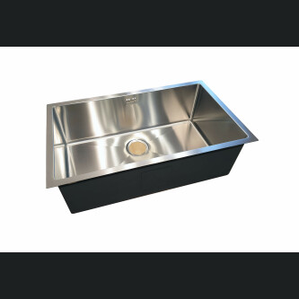 Chiuveta bucatarie inox CookingAid HERA LARGE cu dozator detergent, scurgator vase/paste/fructe, gratar rulabil inox, tocator Sapele + accesorii montaj