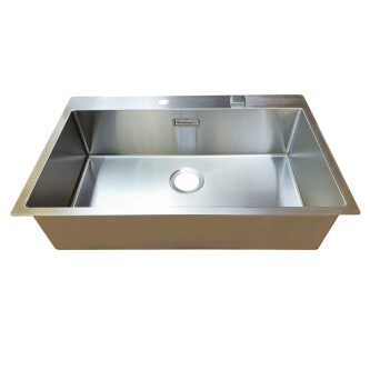 Chiuveta bucatarie inox CookingAid BOX LUX 76 cu ventil automat scurgere + accesorii montaj