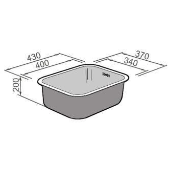 Chiuveta bucatarie inox CookingAid BRASILIA cu montaj pe blat sau sub blat + accesorii montaj