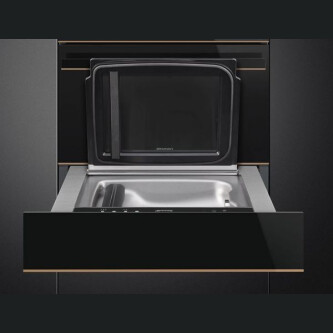 Sertar vidare Smeg, Negru - Dolce Stil Novo, 60 cm 