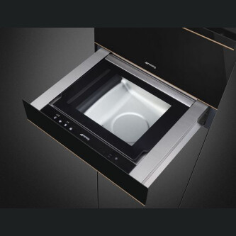 Sertar vidare Smeg, Negru - Dolce Stil Novo, 60 cm 