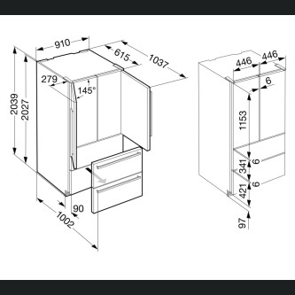 Combina frigorifica Liebherr CBNbe 6256 PremiumPlus BioFresh si NoFrost, 522 l, F