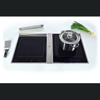 CombiSet Elag grill electric Professional Line BGR 530430-E,  cu rezervor de grasime + plita inductie Elag BIC 530500-E+conector