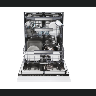 Masina de spalat vase total  incorporabila Haier I-Pro Shine Series 4 XS 6B1M3PB, 16 seturi, 10 programe, Motor Inverter, Wi-Fi, AI program, H-arm spray, Maxi Tub, Automatic open door, Aqua Stop, Lumina interna, Sliding door, 60 cm, Clasa B