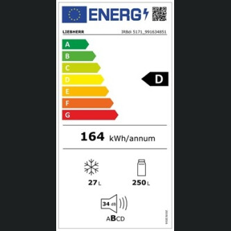 Racitor incorporabil Liebherr IRBdi 5171, Peak BioFresh,  276 l, D