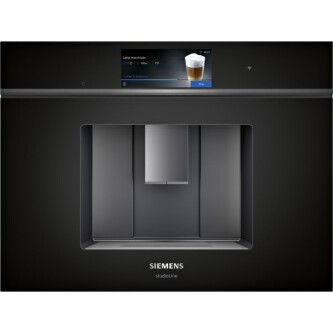 Espressor incorporabil Siemens CT918L1D0, ecran TFT color, home connect, conectare la retea, negru