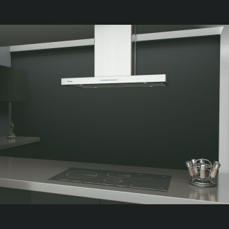 Hota insula Pando I-825 V.850 mc/h, latime 90 cm, A++, negru satinat