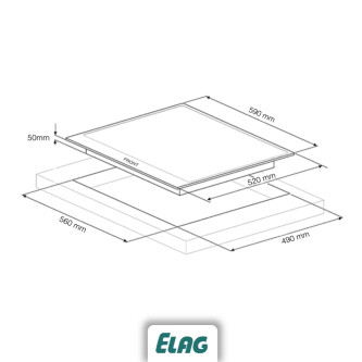 Plita inductie Elag 3-Zone „EC-500” cu FusionTechnology