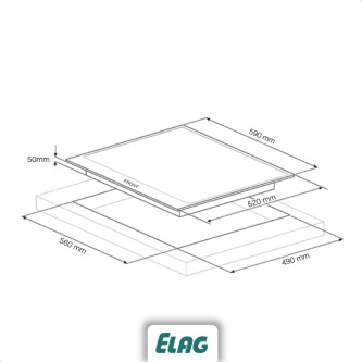Plita inductie Elag 4-Zone “EC-700” KMI 60615.4-F cu FusionTechnology, 60 cm