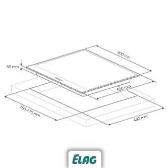 Plita inductie Elag KMI 80625.4-F EX-1500, cu functia LightGuide,80 cm