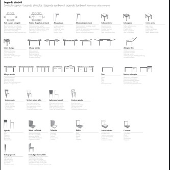 Masa extensibila LISBONA cu structura metalica vopsita, blat din sticla ceramica si extensii laterale din melaminat asortat, ARAN