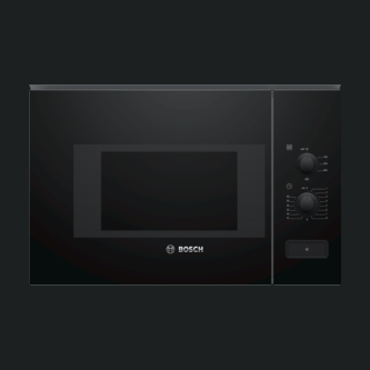 Cuptor cu microunde incorporabil Bosch BFL520MB0 , 800 W, 20 l, 59.4 x 38.2 x 31.7 cm, Negru