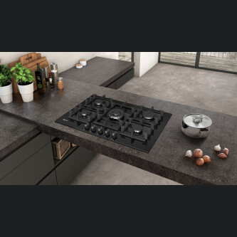 Plita gaz T27CS59S0 Neff, 5 arzatoare, negru, 75 cm